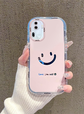 适用OPPOReno11手机壳10Pro新女款9镜面reno8治愈笑脸7SE简约个性6硅胶防摔5k保护软套4创意高级3Pro潮流时尚