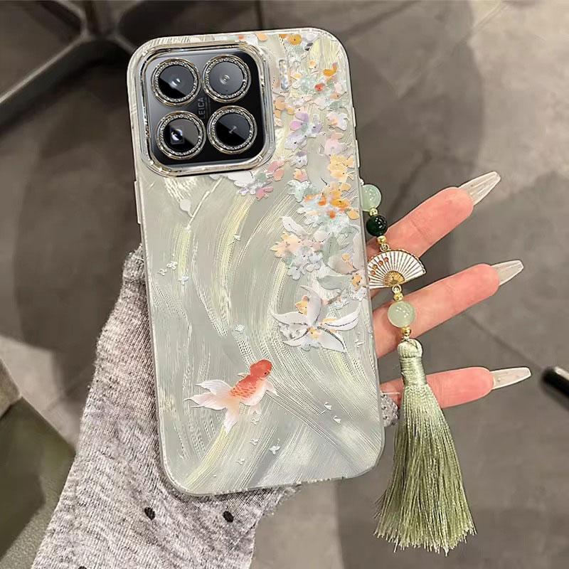 适用小米系列桂花锦鲤手机壳