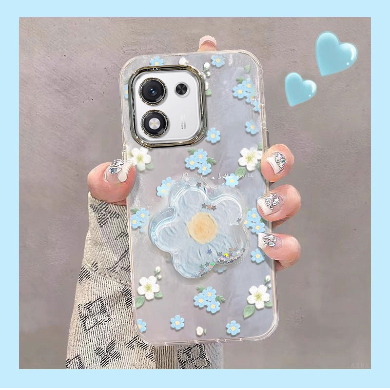 适用荣耀X系列油画小花手机壳