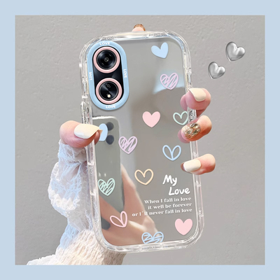 OPPOA系列手机壳硅胶彩色爱心