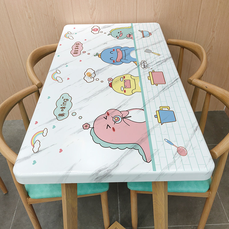 客厅餐桌面卡通厨房防油贴纸耐高温加厚墙贴台面橱柜灶台用防水贴