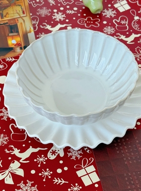VILLATTE ASTIER de白色餐具家用高级感轻奢小众简约食品级陶瓷盘