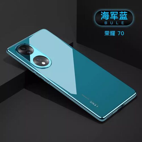 华为荣耀70手机壳honor70pro适用5G曲面屏FNE一AN00黑色v79 pr0全包SDY玻璃壳HPB外壳705g七十por男7o曲屏h70
