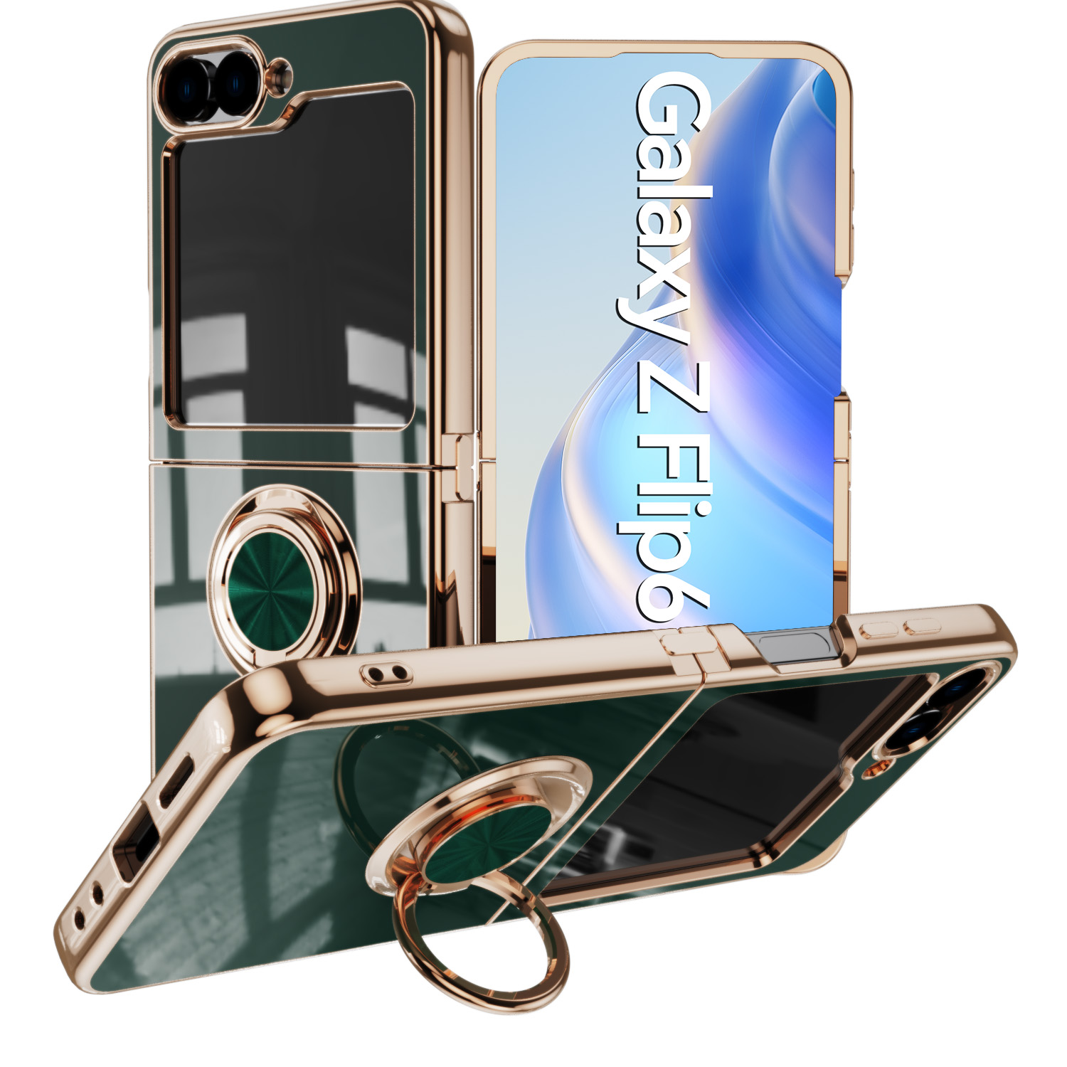 三星Galaxy Z Flip6 5G手机壳Samsung F7410 ZFlip6折叠屏zfilp6全包zfip6支架ZF女zf1ip6外套Galaxy适用case