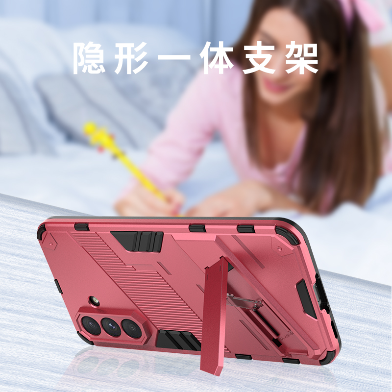 三星A56手机壳A56 5G保护套A5660简约sma galaxy A565g带支架sma黑galaxyA56后盖samsung A566B外壳F全包case