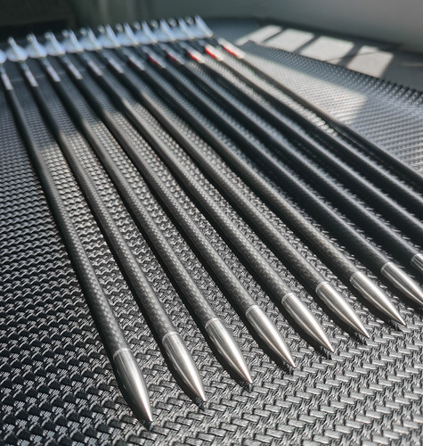 银翼超硬3K真羽纯碳碳箭射箭美猎