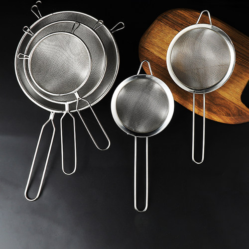 不锈钢筛子手持面粉筛超细筛粉器