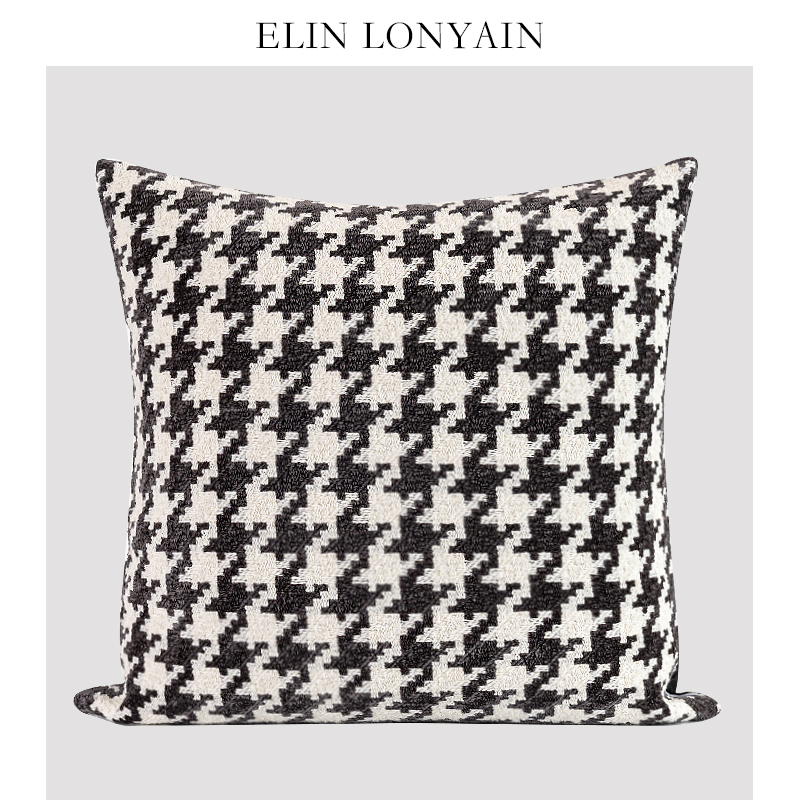 ELINLONYAIN轻奢羊毛靠垫抱枕