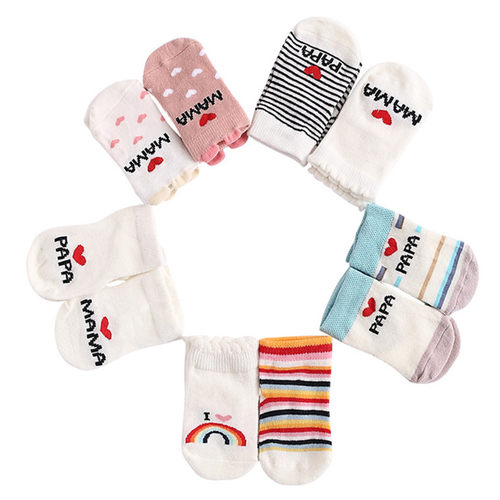 2双婴儿硅胶袜子春秋针织地板袜