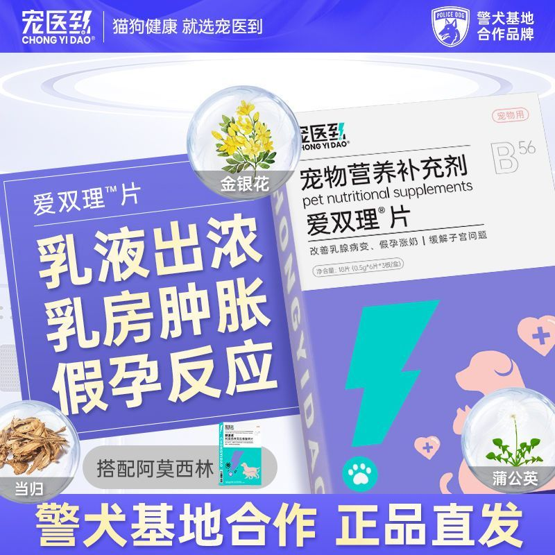 宠医到乳癖消狗猫咪假孕涨奶