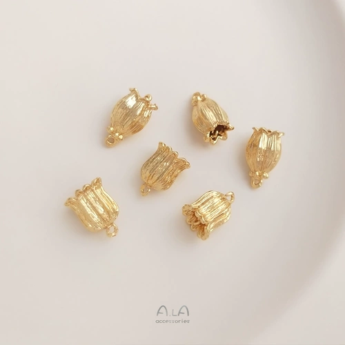 Серьги с кисточками ручной работы, китайская шпилька, аксессуар для волос, 14 карат, орхидея, DIY