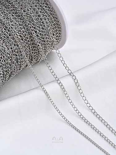 Платиновый хвостик из жемчуга, цепочка ручной работы, браслет, ожерелье, аксессуар