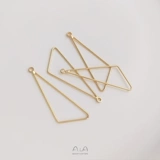 Подвеска, серьги в форме сердца ручной работы, аксессуары, 14 карат, золотой цвет