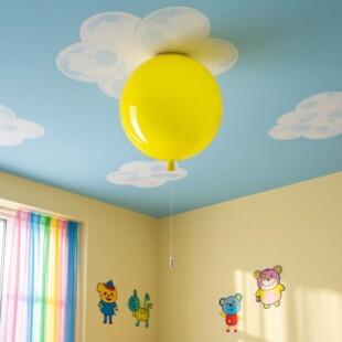 复古风玄关床头餐厅吊灯 捷克Memory彩色气球吸顶灯儿童房主卧法式