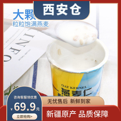 新疆瑞缘源燕麦杯装老酸奶官方旗舰店12杯整箱冷链包邮网红发酵乳