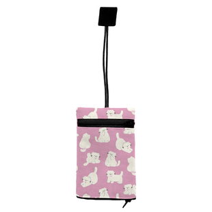 软萌小猫迷你锁匙包 抽拉式车钥匙包 通用拉链款钥匙套布艺A29