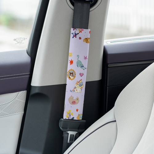 彩猫星花可爱醒目安全带护肩套