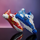 回力儿童鸳鸯足球鞋 男童2025旋纽扣防滑中小学生比赛训练专用鞋