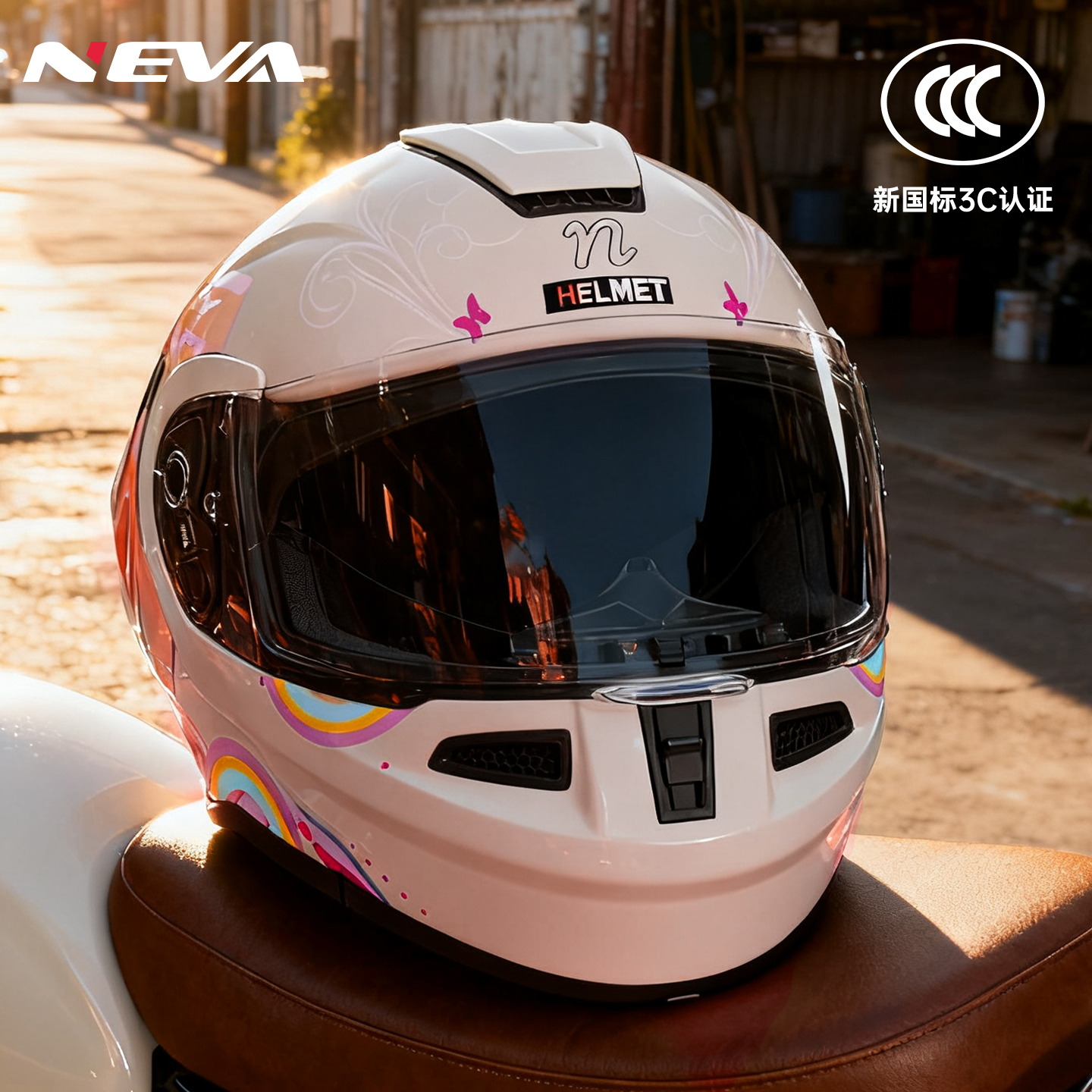 摩托车全盔男揭面头盔机车女四季通用炫酷蓝牙保暖3C认证安全头盔