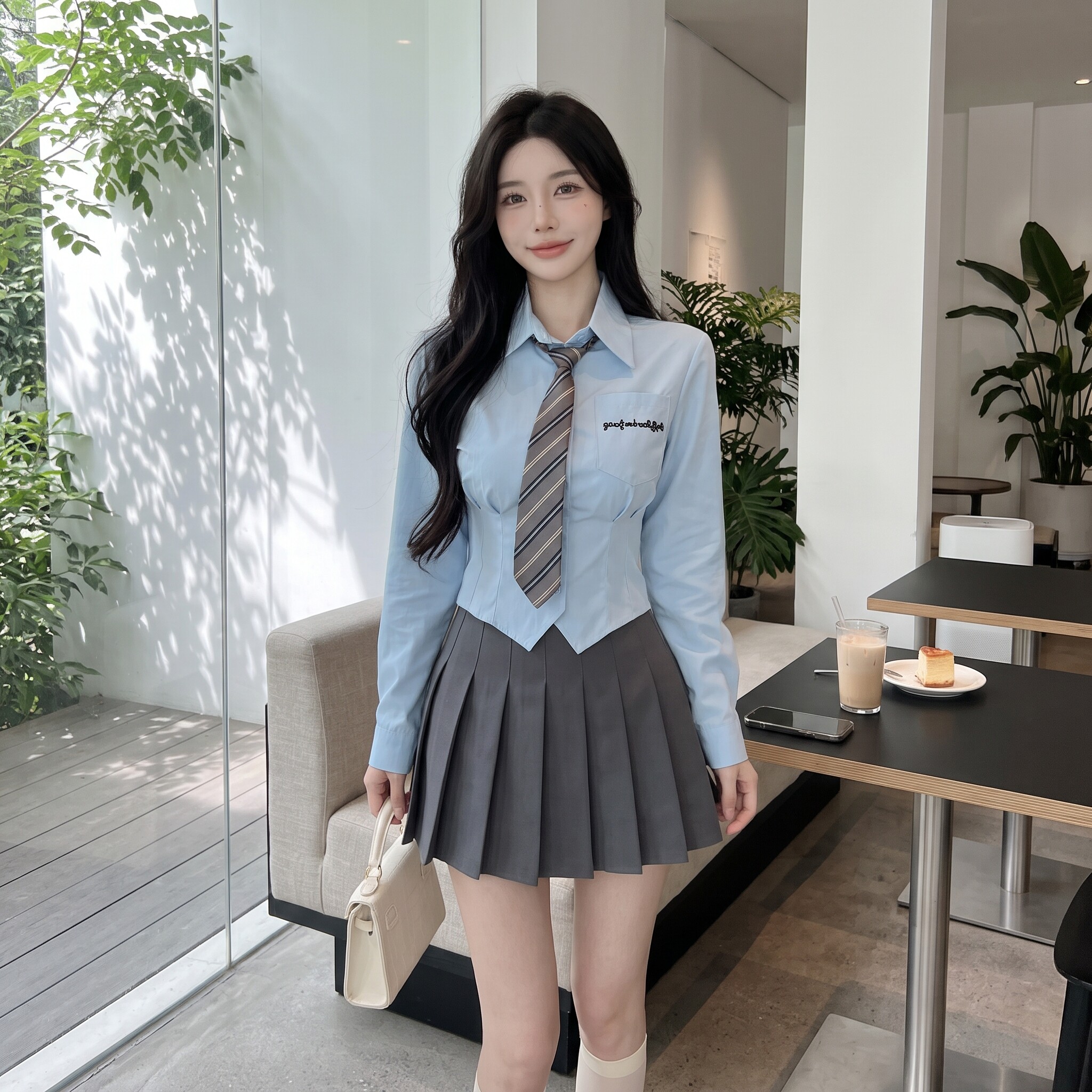 2026秋季JK学院风女百褶裙套装