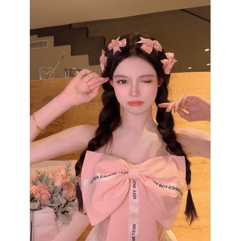 蝴蝶结吊带背心女设计感小众夏季内搭纯欲甜辣妹裹胸抹胸上衣外穿