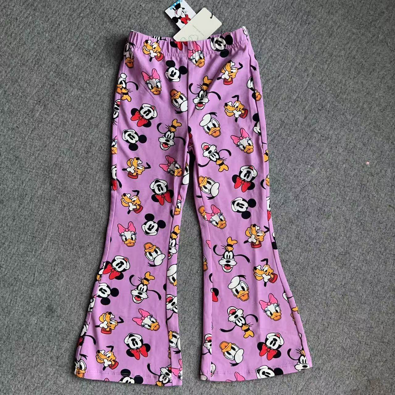 超美外单女童中大童春秋款卡通米妮棉质弹力高品质喇叭裤长裤裤子,童装/婴儿装/亲子装,裤子,淘宝优惠券,粉丝福利购,淘宝优惠卷