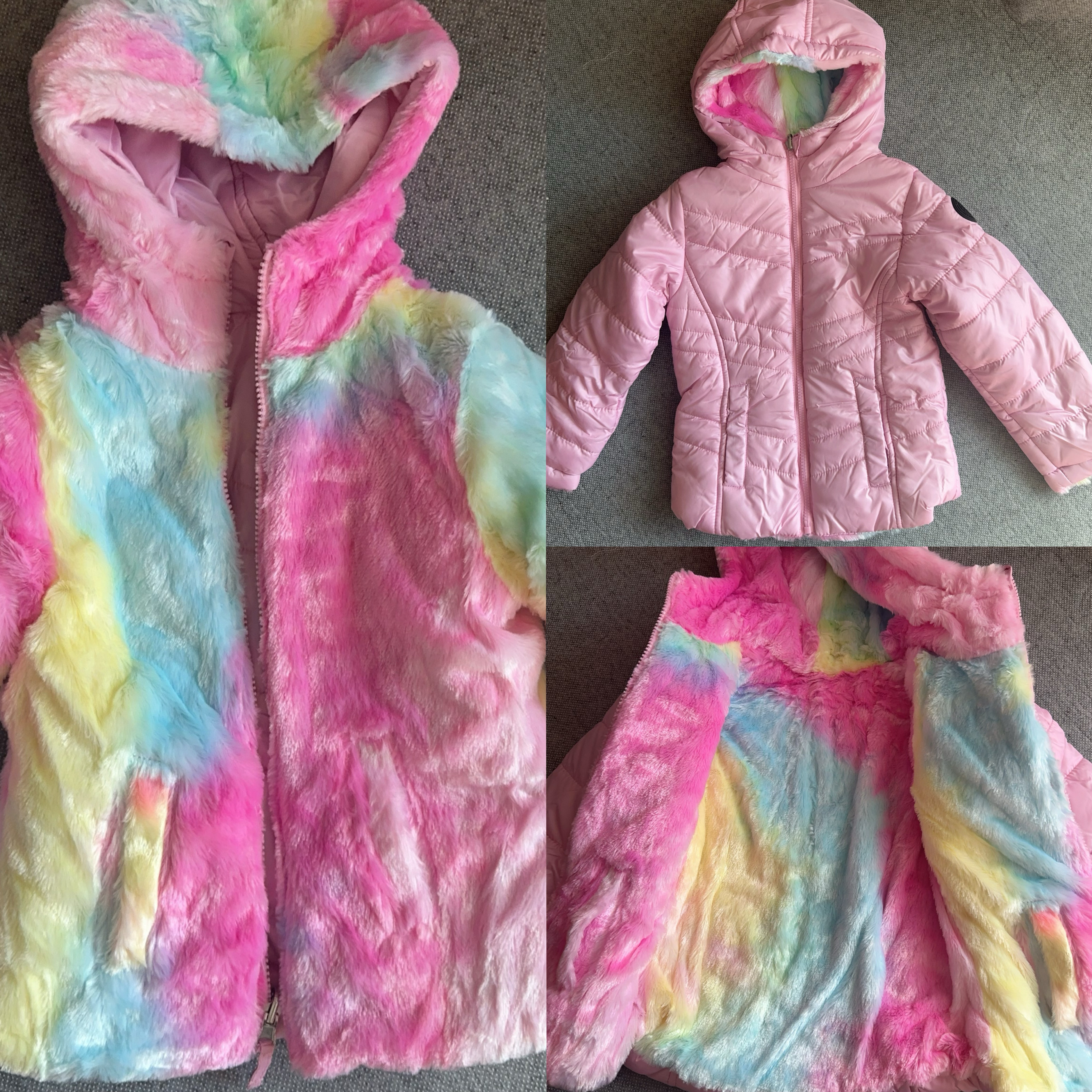 拉链款双面穿炫彩超美外单连帽