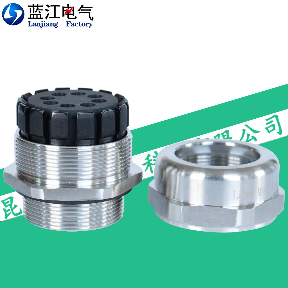 八孔不锈钢格兰头外螺纹连接多孔防水电缆密封锁紧接头多芯葛兰头