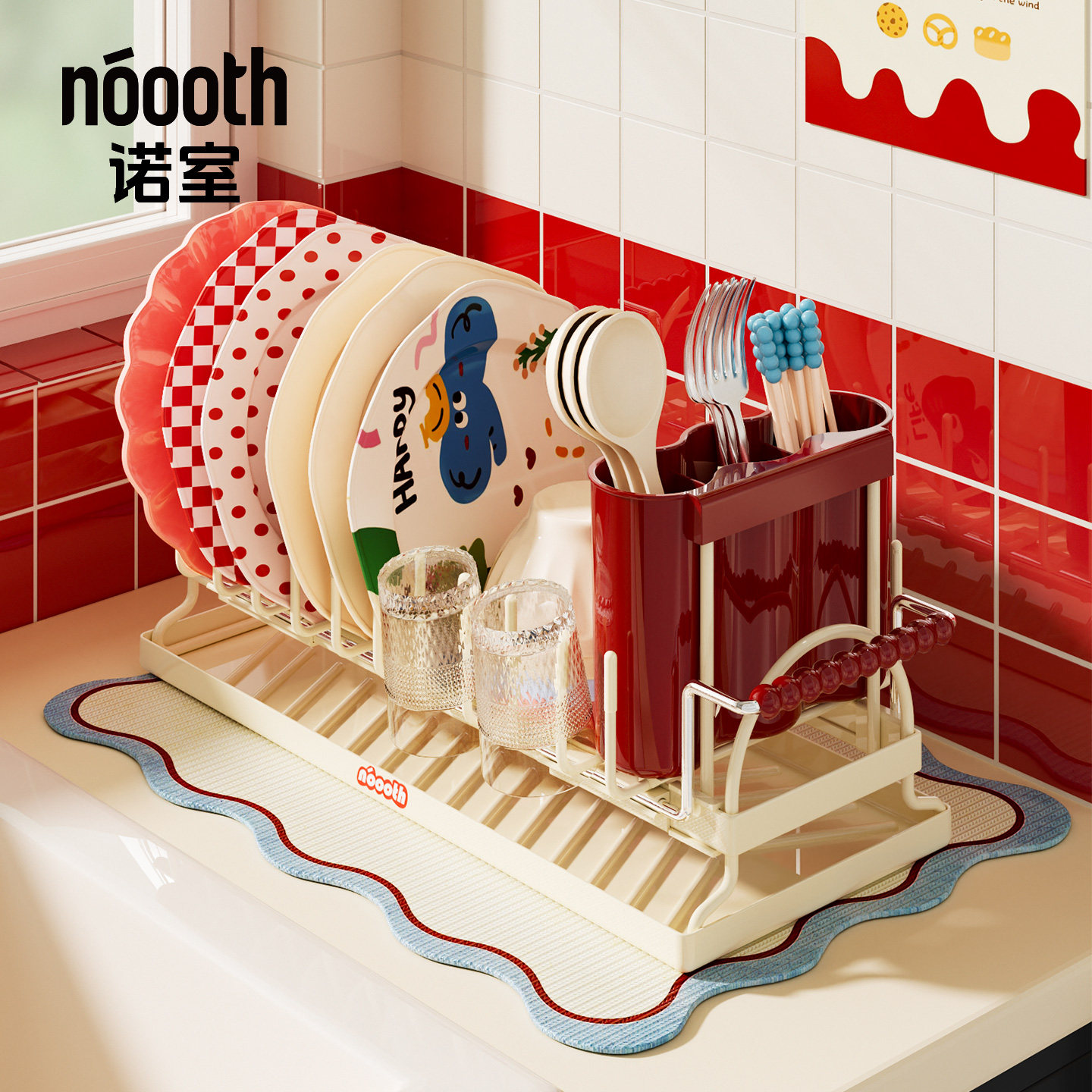 诺室碗碟沥水架可伸缩厨房水槽台面碗筷沥水篮置物架碗架盘收纳架,厨房/烹饪用具,厨房置物架/置物柜/角架,淘宝优惠券,粉丝福利购,淘宝优惠卷