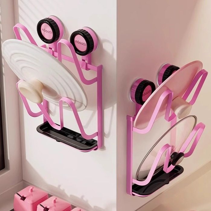 诺室吸盘铁艺锅盖架子免打孔锅盖放置器壁挂式厨房菜板砧板置物架,厨房/烹饪用具,锅盖架/锅盖收纳垫,淘宝优惠券,粉丝福利购,淘宝优惠卷