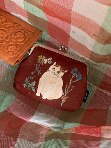 日本进口现货松尾美雪猫咪零钱包