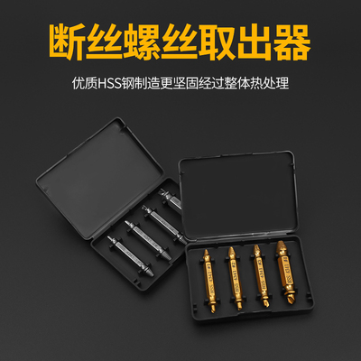 反丝螺丝断丝断头断牙滑丝取出器手动滑丝万能拆卸套装高强度螺丝