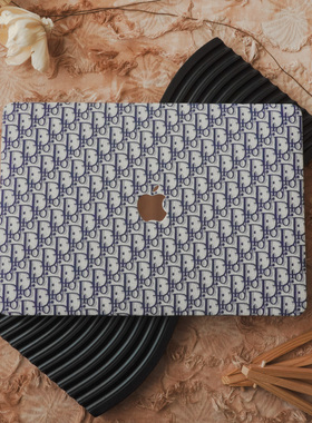 潮牌蓝色缇花质感2024新款苹果电脑保护套适用于macbookprom113保护壳笔记本macm2air13macbookpro16寸外壳