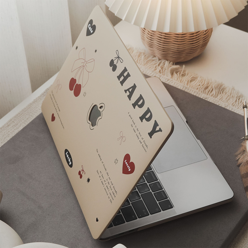 Q版 HAPPY 今日 Mac壳Mac13.6寸M1保护套air15寸电脑壳pro13