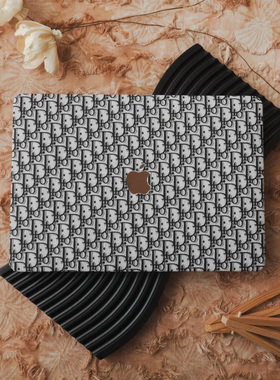 潮牌黑色缇花质感2024新款苹果电脑保护套适用于macbookprom113保护壳笔记本macm2air13macbookpro16寸外壳