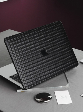 细纹暗黑色编织款笔记本壳macproM113寸电脑壳Air11/12/15/16寸壳