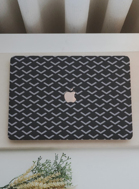 托特纹黑款2024新款苹果电脑保护套适用于macbookprom113保护壳笔记本air15macm2air13macbookpro16寸外壳