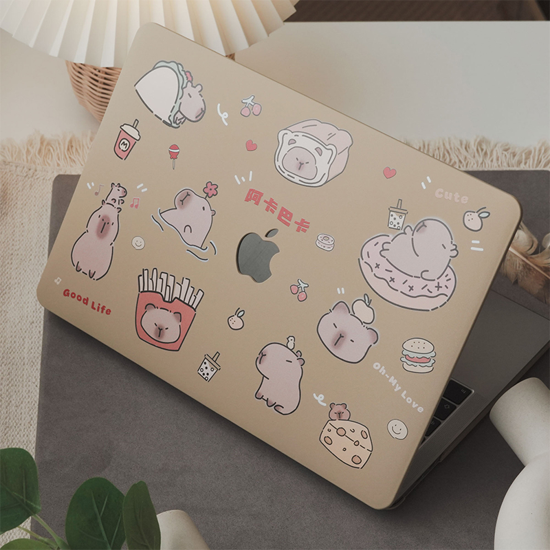 Q版  阿卡巴卡 Mac壳Mac13.6寸M1保护套air15寸电脑壳pro13