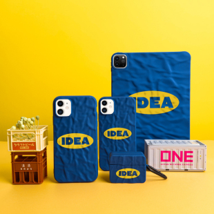 IDEA克莱因蓝褶皱纹适用iPad壳10.9保护套11 10.5寸保护壳 10.2