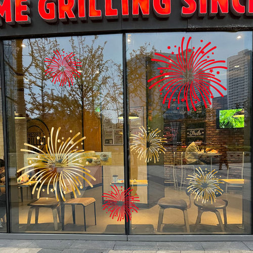 2026马年新年装饰橱窗玻璃静电贴