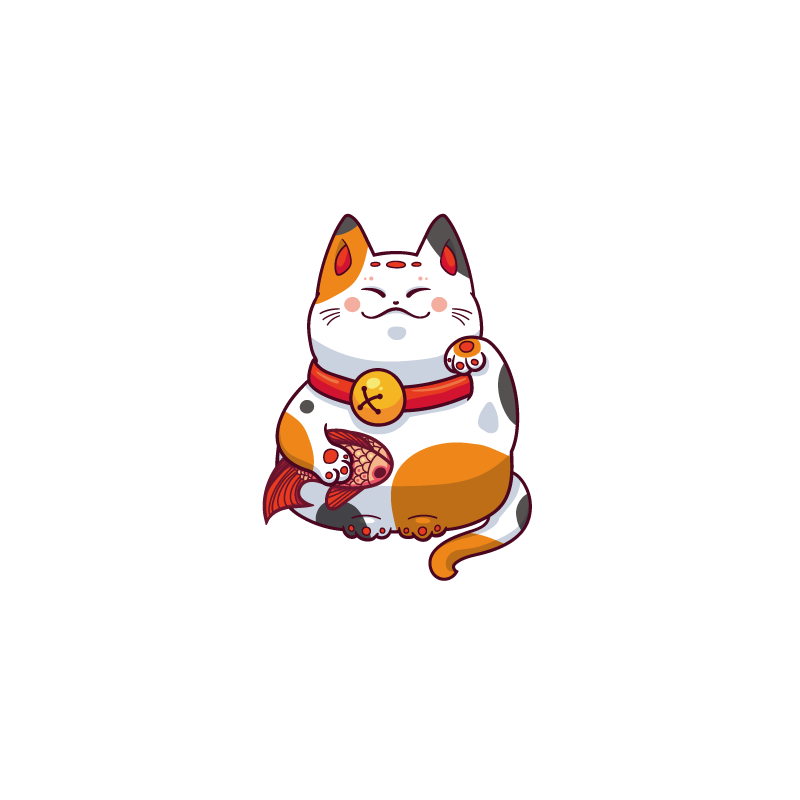 素井服装店甜品店pvc招财猫