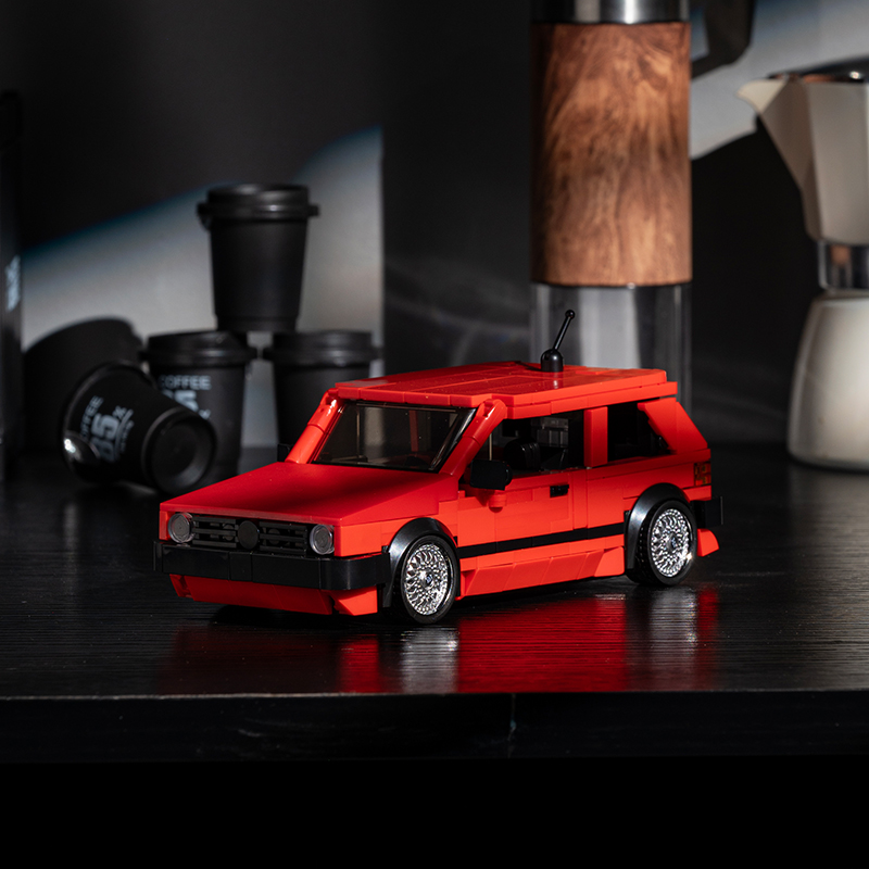 PB品铂永恒经典系列复古MK2高尔夫集装箱拼装积木男孩玩具模型