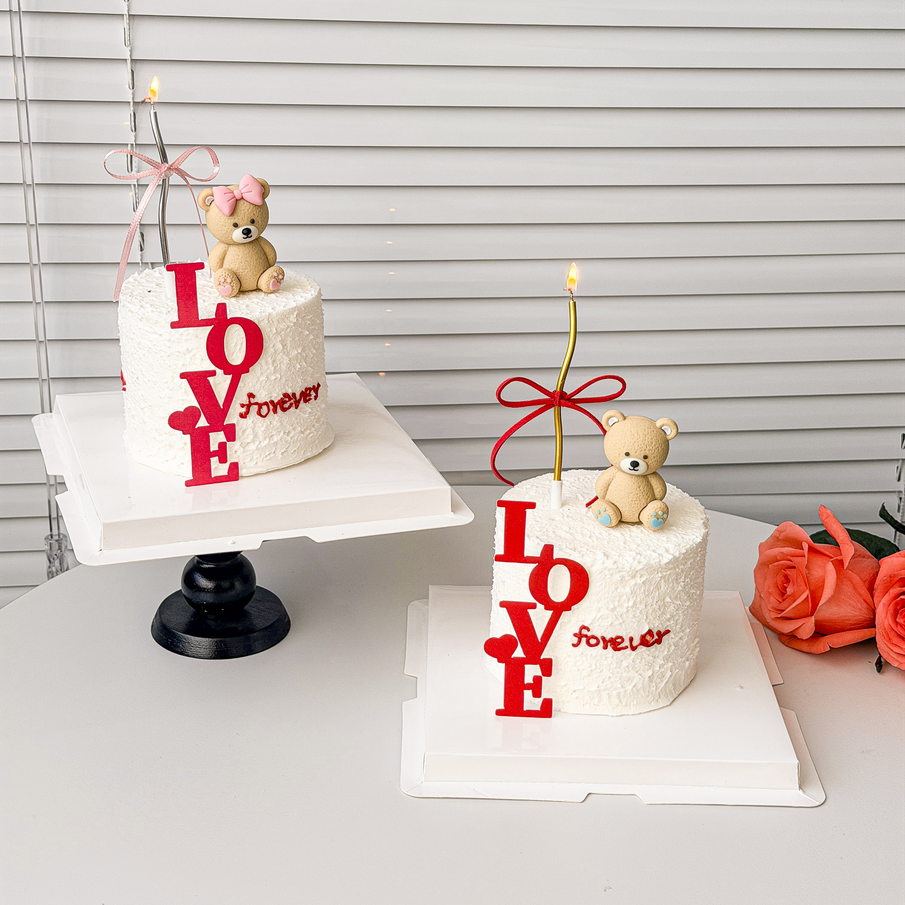 2026情人节蛋糕装饰小熊摆件红色LOVE爱心卡片情侣告白甜品插件,节庆用品/礼品,节日装扮用品,淘宝优惠券,粉丝福利购,淘宝优惠卷