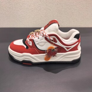 安踏好事发生板鞋男款芝士蛋糕厚底6马年限定配色运动鞋112618071