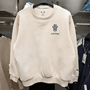 安踏凯里欧文系列潮流美式8长袖套头衫卫衣男新款正品172611712S