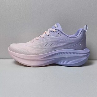 安踏叶子跑步鞋女轻质厚底增高有氧6慢跑运动鞋女款正品122615536
