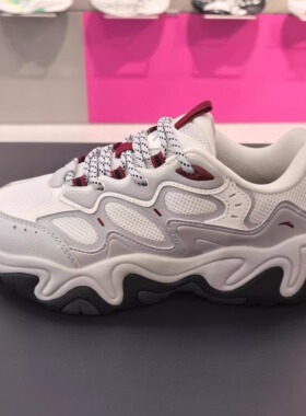 安踏流萤pro老爹鞋女冬季2厚底复古百搭休闲运动鞋正品122618853