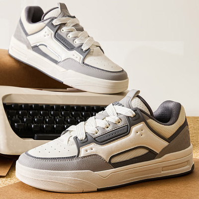 安踏骜杰板鞋男休闲鞋经典撞色9百搭潮流滑板鞋运动鞋112618043