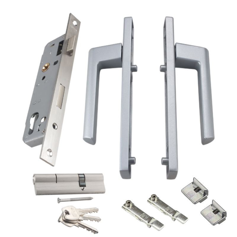 丝吉利娅断桥铝平开门锁体锁芯 单点锁多点锁 锁具kfv 9235门把手