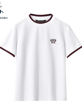 保罗彼得2025夏季新女短袖T恤衫圆领刺绣运动专柜同款YNEB43791